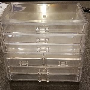 Clear acrylic drawers